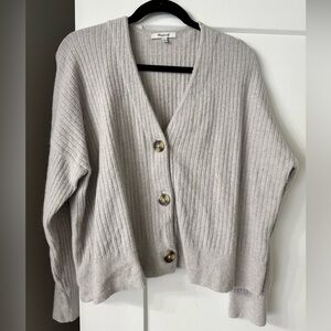 Madewell Women's Gray Boxy Cardigan
